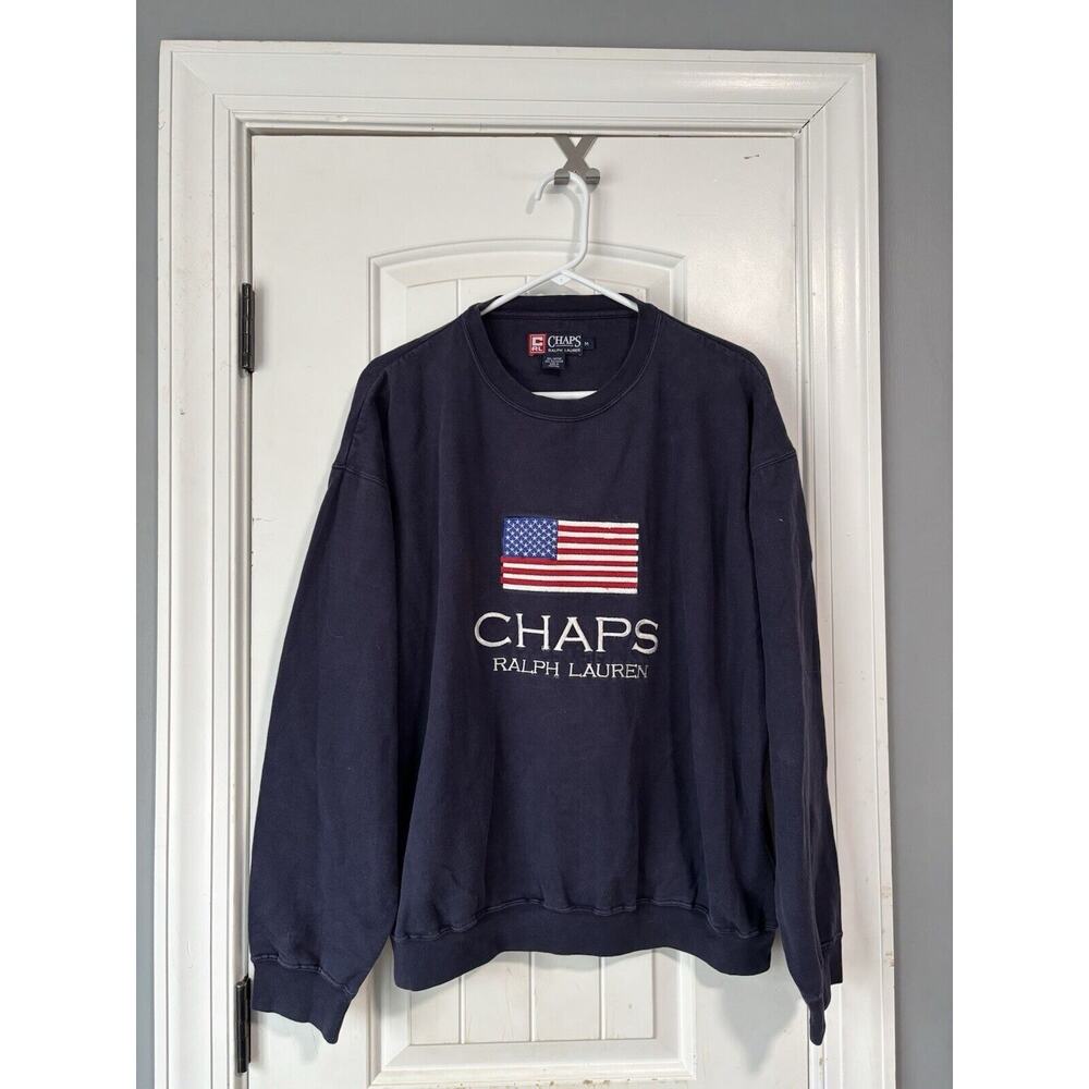 VTG 90s Ralph Lauren Chaps‎ Men's Size Medium Crewneck Sweatshirt